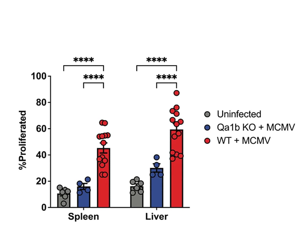 Open access visualization of Bar Plot, Error Bars, Scatter Plot, Clustered, QFL Cells