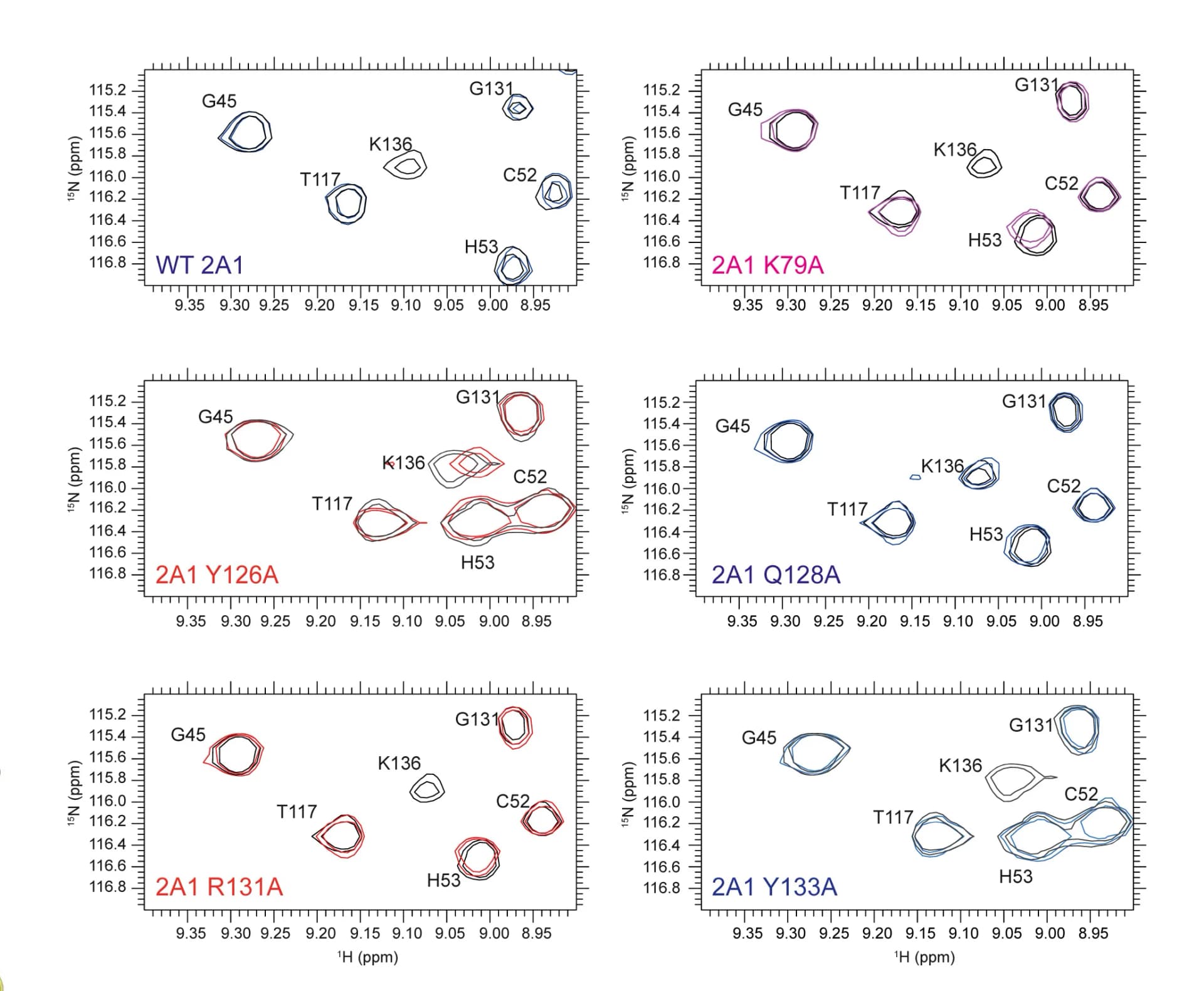 Open access visualization of Scatter Plot, 1H-15N-HSQC spectrum, BTN3A1-IgV, BTN2A1-IgV, Mutation