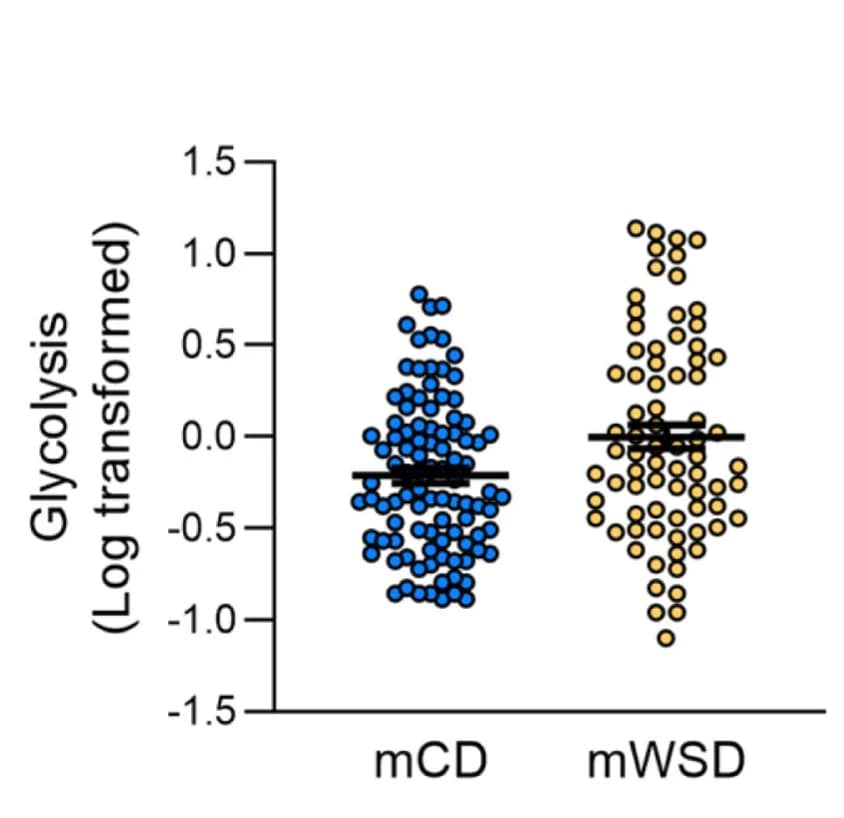 Open access visualization of Scatter Plot, Glycolysis, Bone marrow, HSPCs