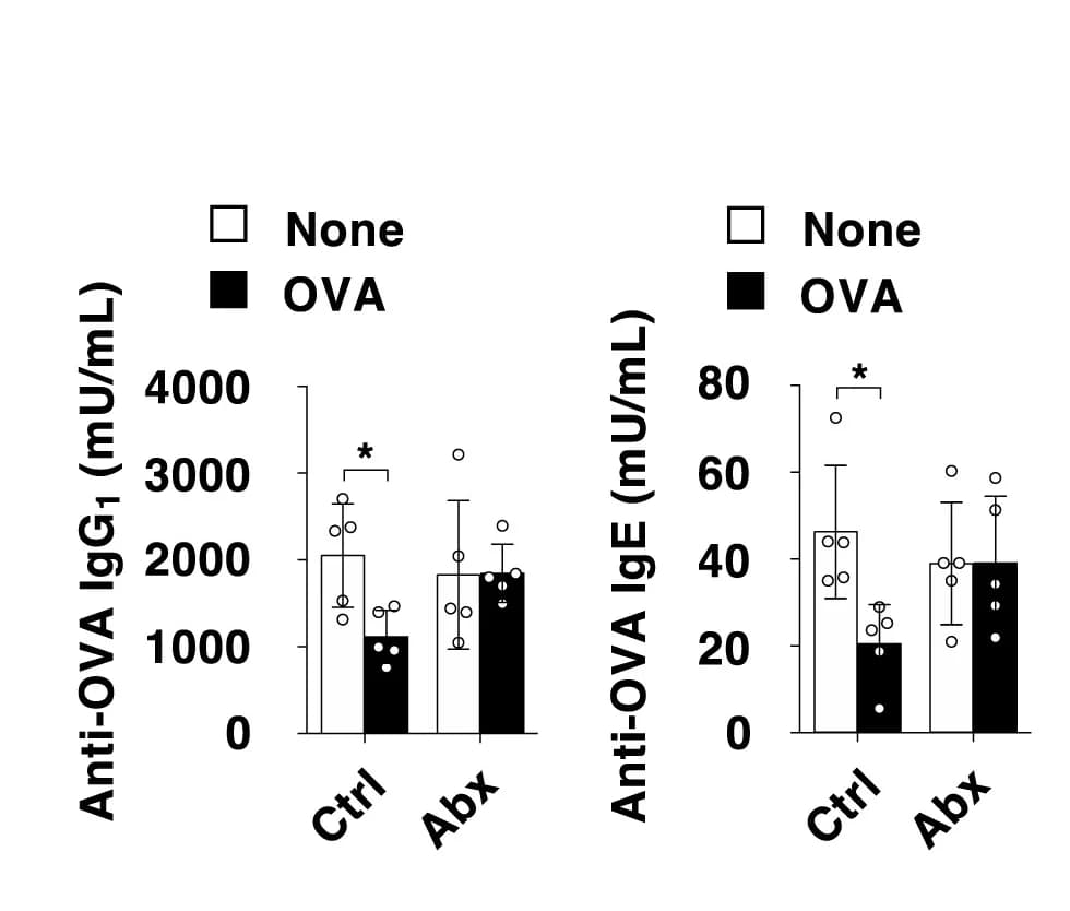 Open access visualization of Bar Plot, Error Bars, Serum, IgG1, IgE