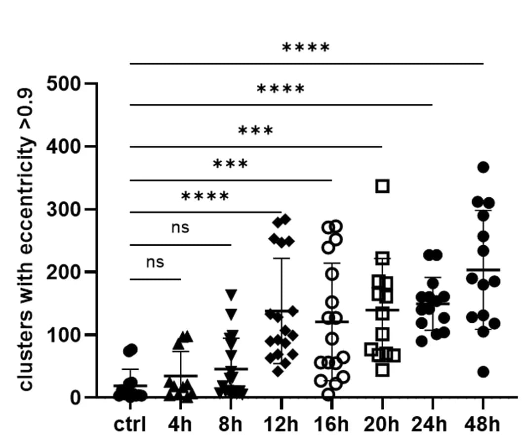 Open access visualization of Scatter Plot, Error Bars, Tau Assemblies, Eccentricity