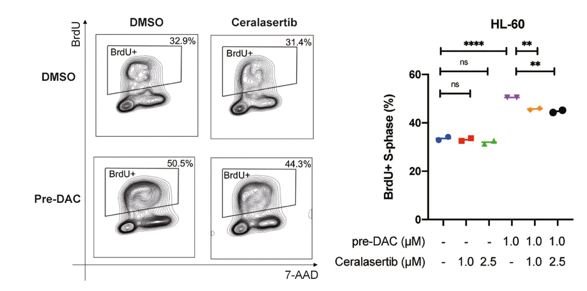 Open access visualization of Scatter Plot, Density Plot, Line Plot, Cell Cycle, HL-60 Cells