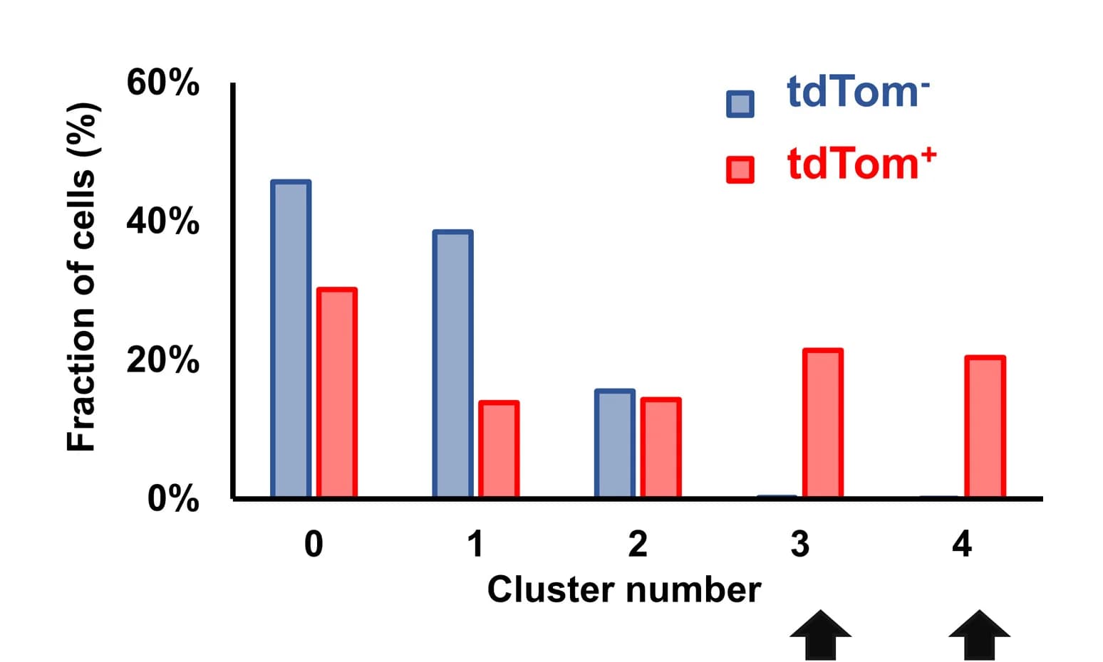 Open access visualization of Clustered, Bar Graph, Cell Fraction, Clusters