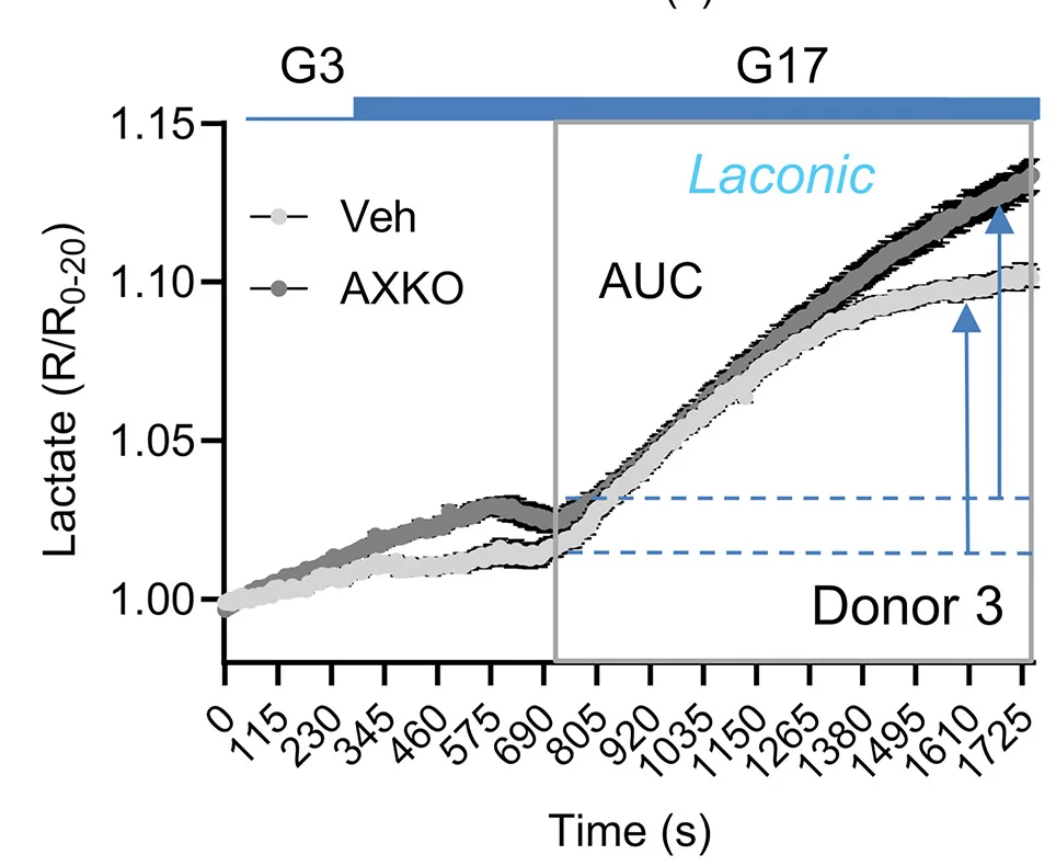 Open access visualization of Line Plot, Error Bars, ATP/ADP Ratios, Human Beta Cells, Glucose