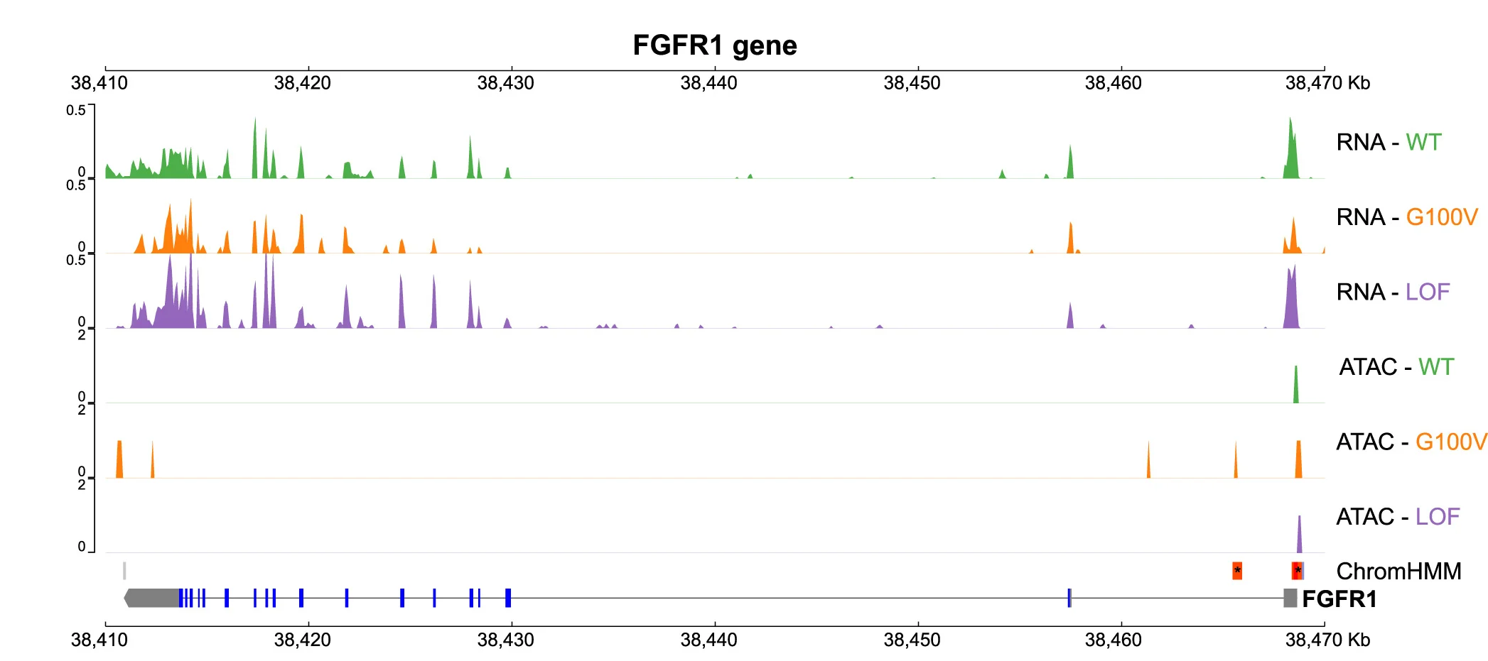 Open access visualization of Line Plot, Line Step, RNA-Seq, ATAC-Seq, Hypomorphic Effects