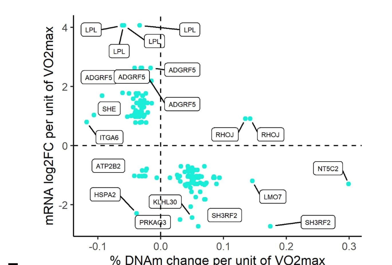 Open access visualization of Scatter Plot, Volcano Plot, Omic Pairs, DNAm, mRNA