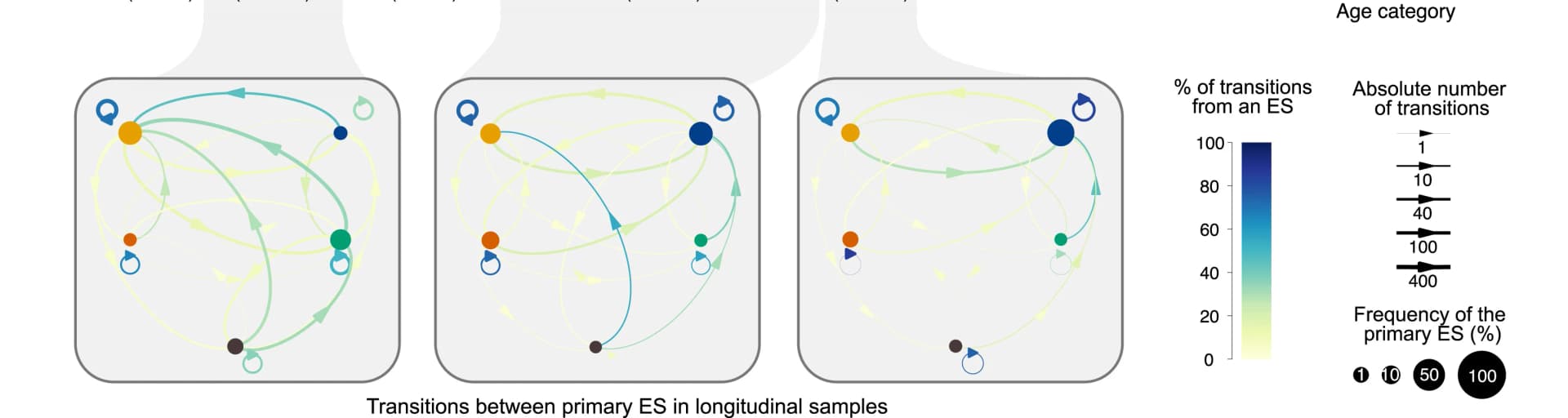 Open access visualization of Network, Scatter Plot, Bubble Plot, Heatmap, ES Transitions