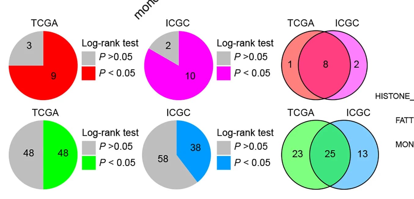 Open access visualization of Pie Chart, Venn Diagram, Survival Analysis, Differentially Expressed Genes, Upregulated Genes