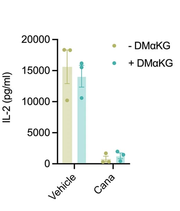 Open access visualization of Bar Plot, Error Bars, Clustered, IL-2 Production, CD4+ T Cells