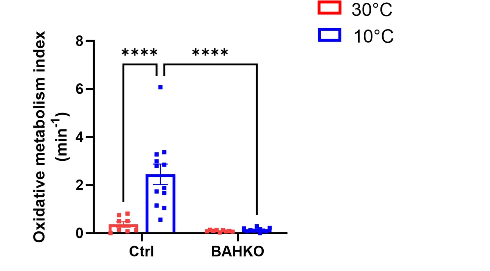 Open access visualization of Bar Plot, Error Bars, Scatter Plot, Oxidative Metabolism, [11C]-acetate