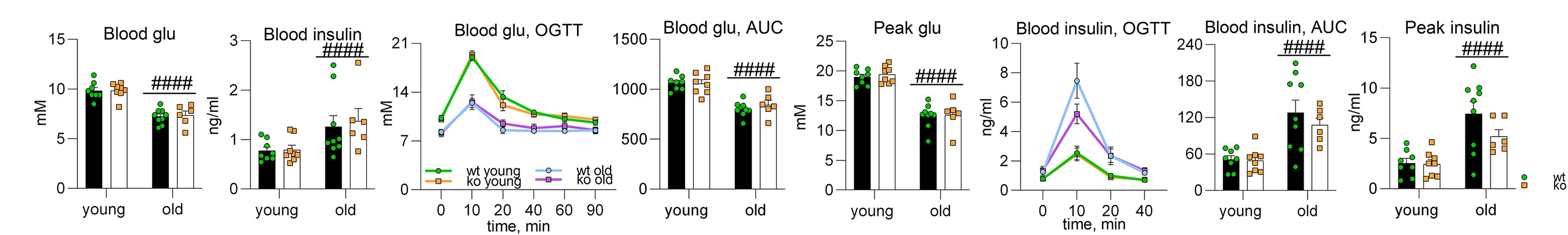 Open access visualization of Bar Plot, Scatter Plot, Error Bars, Line Plot, Oral Glucose Tolerance Test