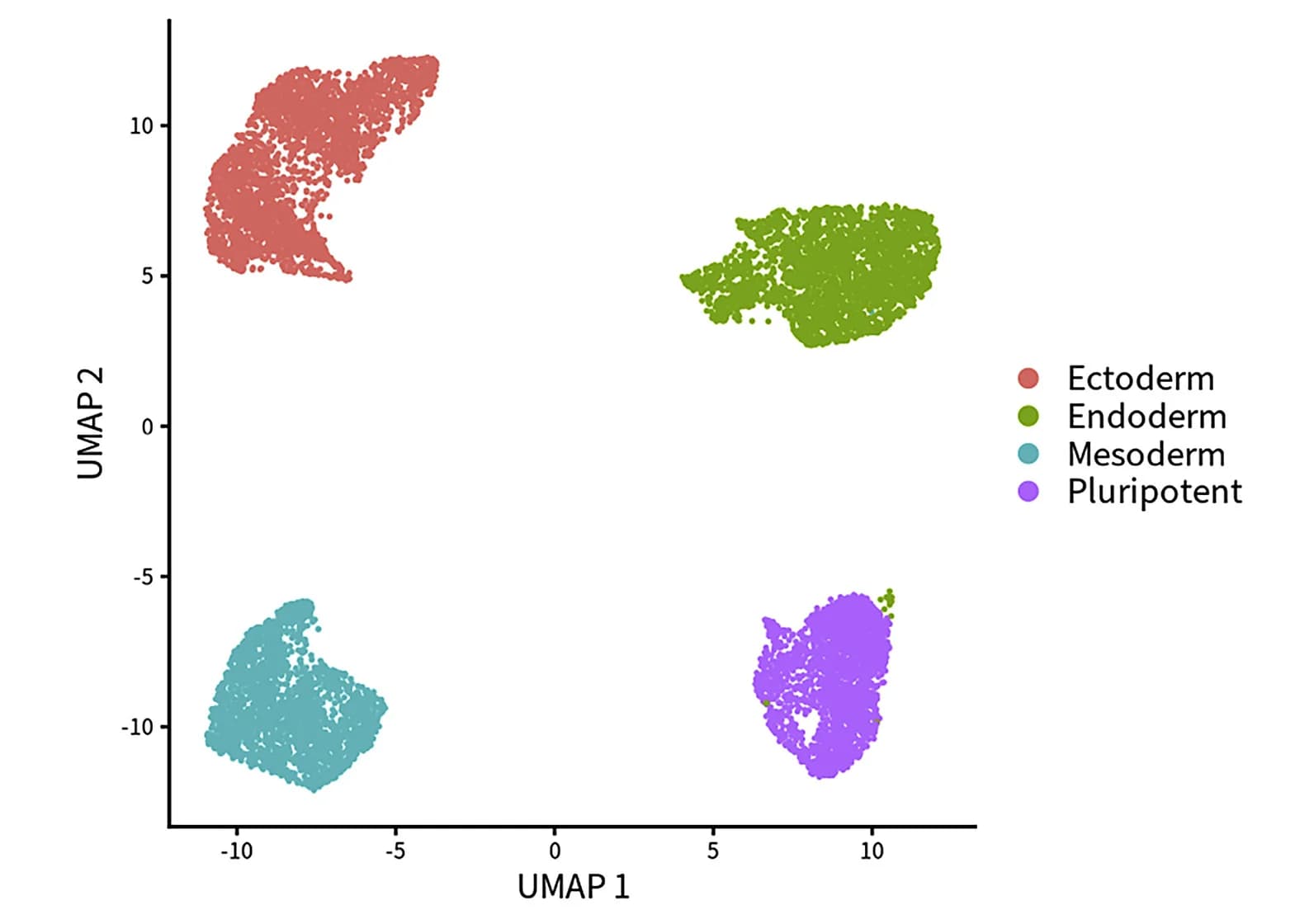 Open access visualization of Scatter Plot, UMAP, Differentiation Stage, Clustering
