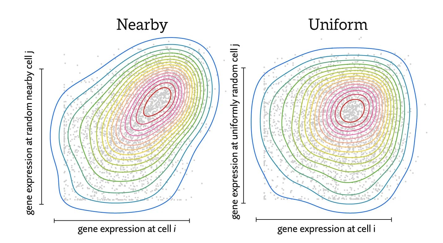 Open access visualization of Scatter Plot, Density Plot, Gene spatial organization, Distributional shift, Classifier accuracy