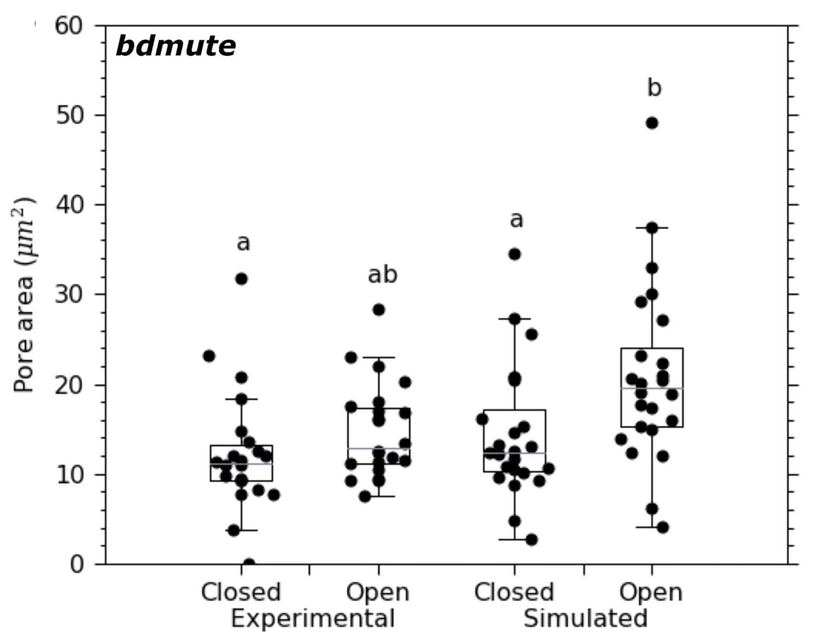 Open access visualization of Box Plot, Scatter Plot, Raincloud Plot, Pore Aperture, Bdmute Stomata