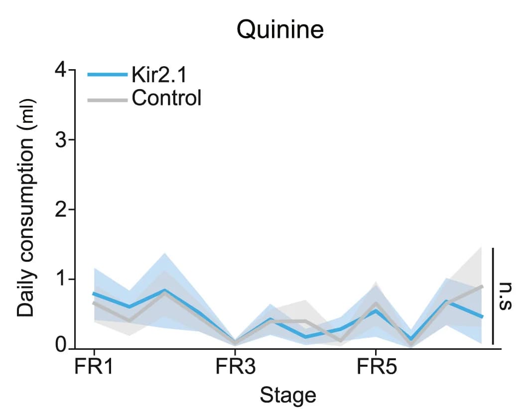 Open access visualization of Line Plot, Error Bars, ACCp, OFCpKir2mice, Quinine