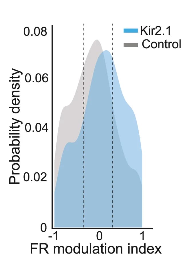 Open access visualization of Density Plot, Fentanyl, Modulation Indices, Frontal Units, Experimental Mice