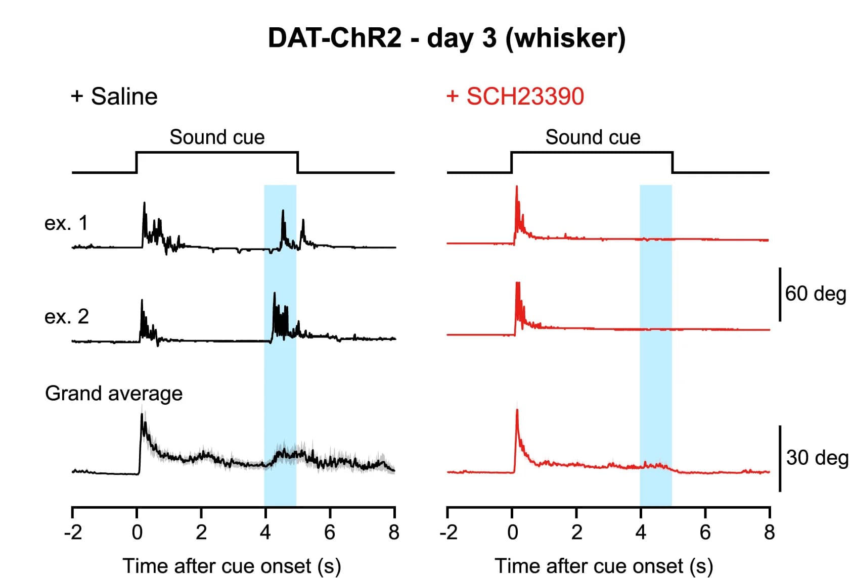 Open access visualization of Line Plot, Error Bars, Whisker position, SCH23390, Saline