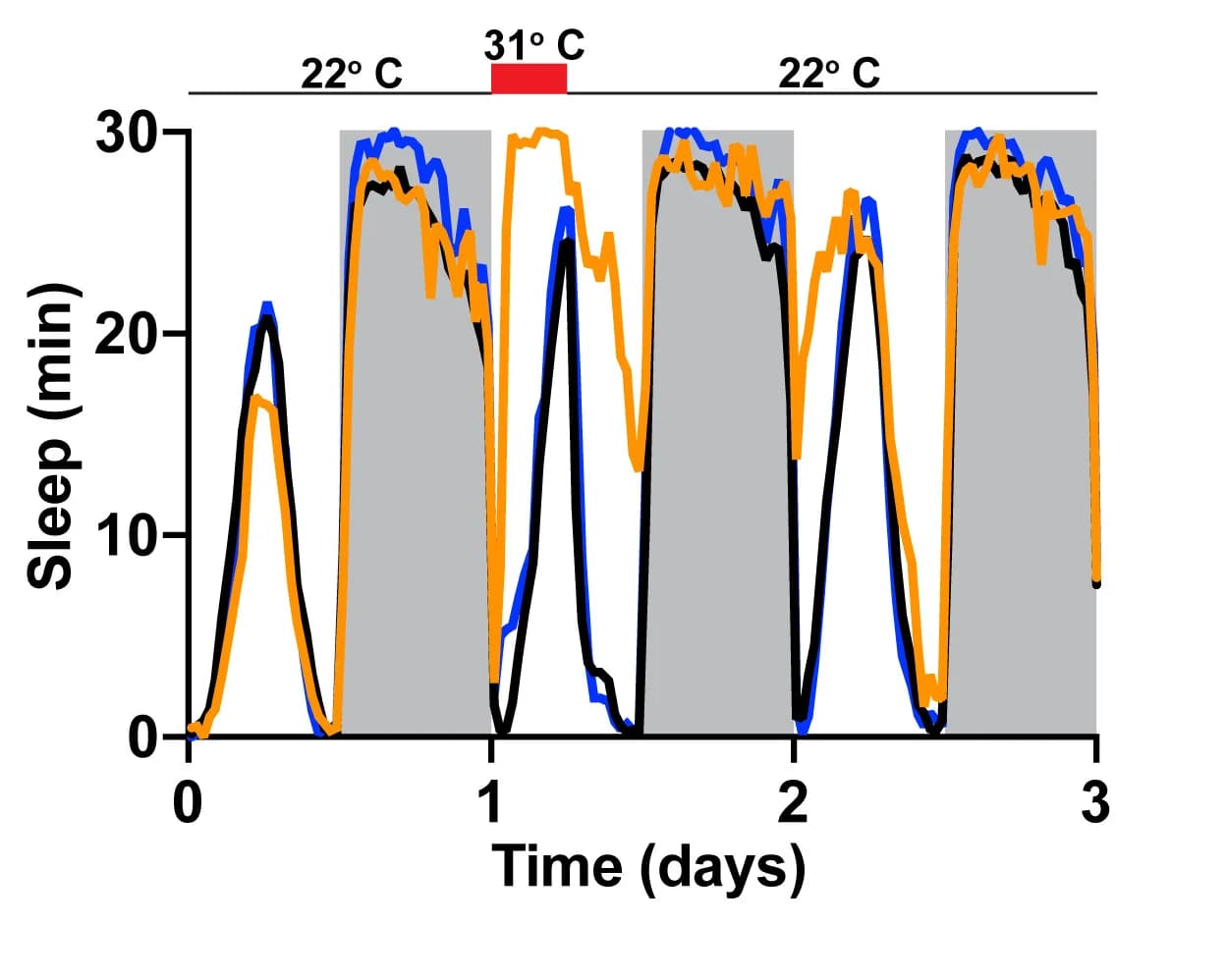 Open access visualization of Line Plot, Thermogenetic Activation, Neurons, Immobility, Heat Pulse