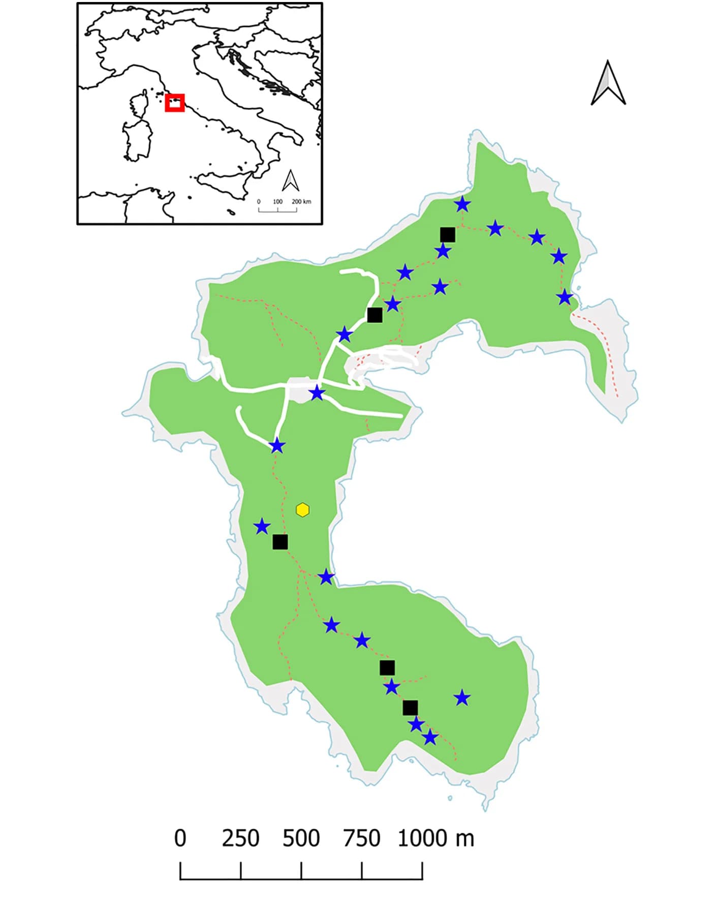 Open access visualization of Geo Map, Map, Sampling Points, Nectar Surveys, Pollen Surveys