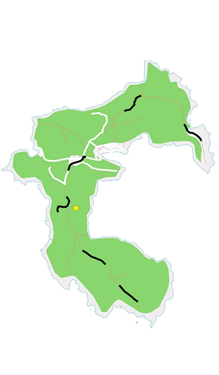 Open access visualization of Geo Map, Walking Transects, Apiary Location, Island
