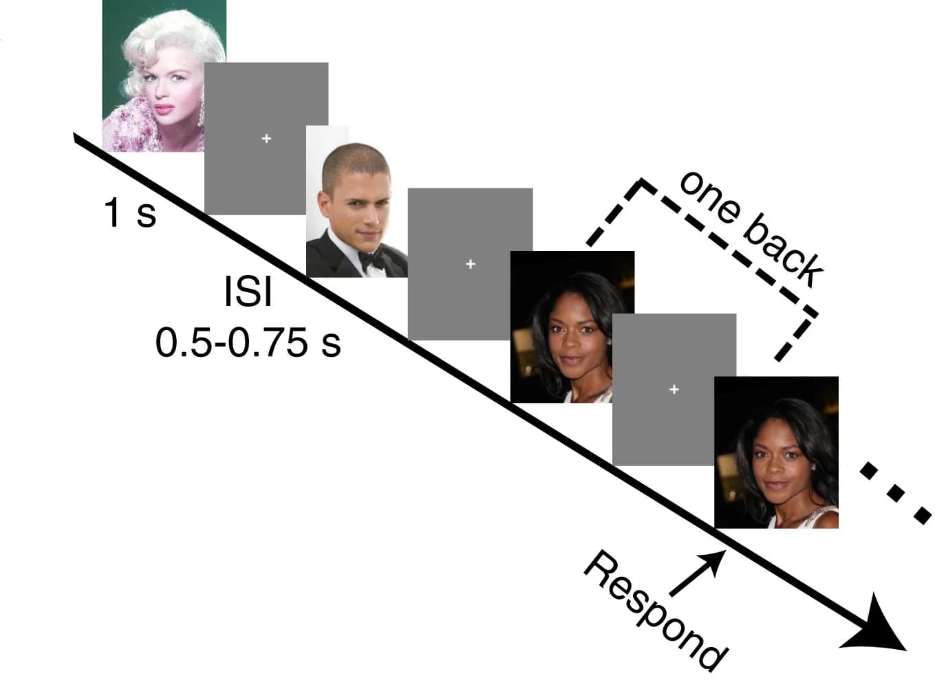 Open access visualization of Workflow, One-back Task, Image Presentation, Inter-stimulus Interval