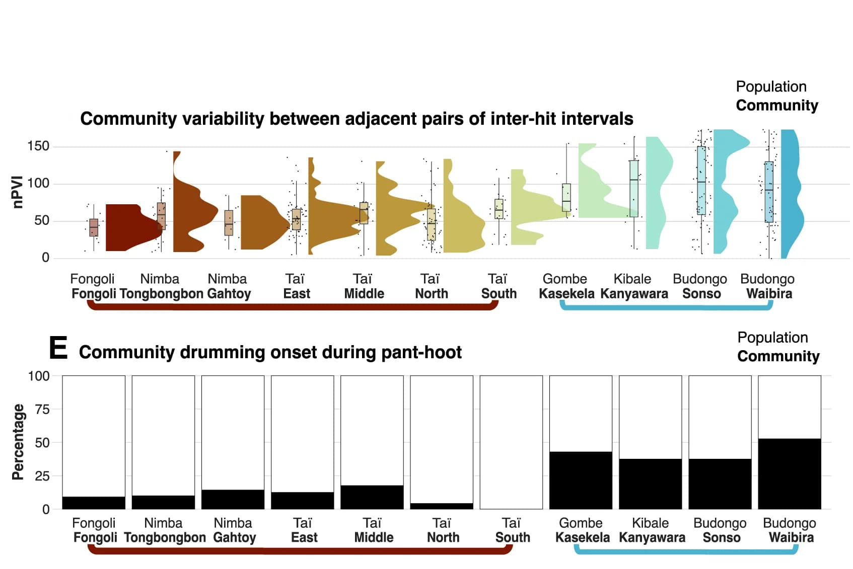 Open access visualization of Violin Plot, Box Plot, Bar Plot, Stacked Bar Plot, Community Variability