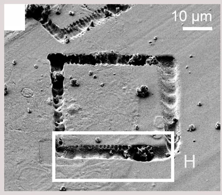 Open access visualization of Microscopy, Targeted FIB-SEM Acquisition, Trench Milling