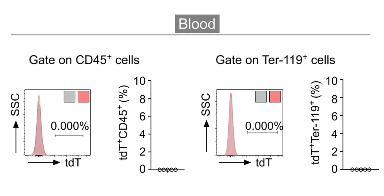 Open access visualization of Density Plot, Line Plot, Flow Cytometry, CD45+ Immune Cells, Ter-119+ Red Blood Cells