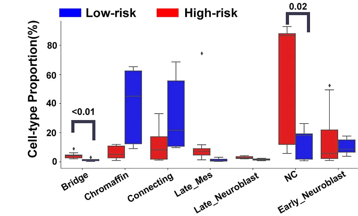 Open access visualization of Box Plot, Clustered, Ratio Distribution, Low-Risk Cells, High-Risk Cells