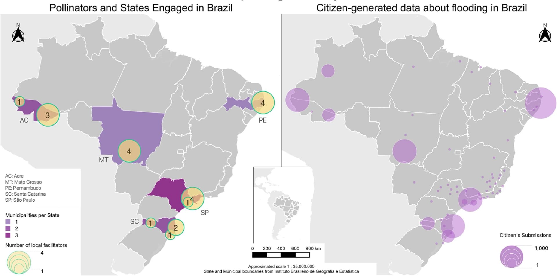 Open access visualization of Geo Map, Bubble Plot