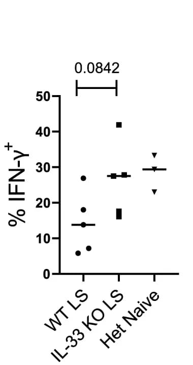 Open access visualization of Scatter Plot, IFN-gamma expression, CD4+ T cells