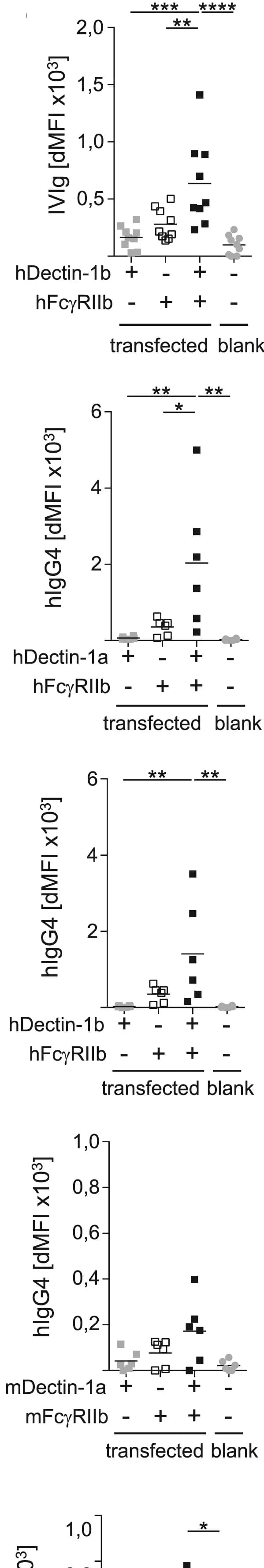 Open access visualization of Scatter Plot, IVIg, CHO Cells, Human Dectin-1b, Flow Cytometry
