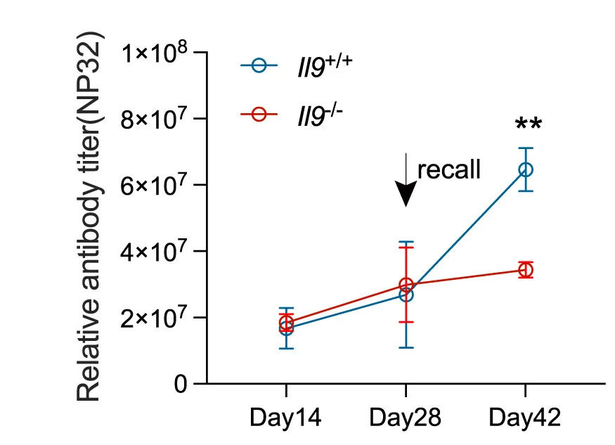 Open access visualization of Line Plot, Error Bars, Antibody Titers, NP-KLH, Immunization