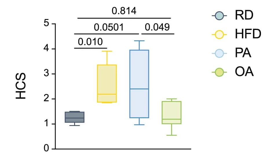 Open access visualization of Box Plot, HCSs, Colons, DSS-Treated Mice