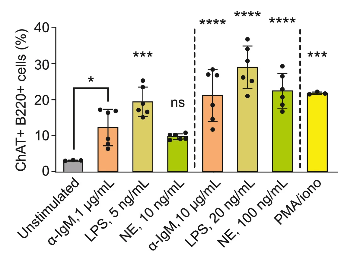 Open access visualization of Bar Plot, Error Bars, Quantitation, B Cells, Donors