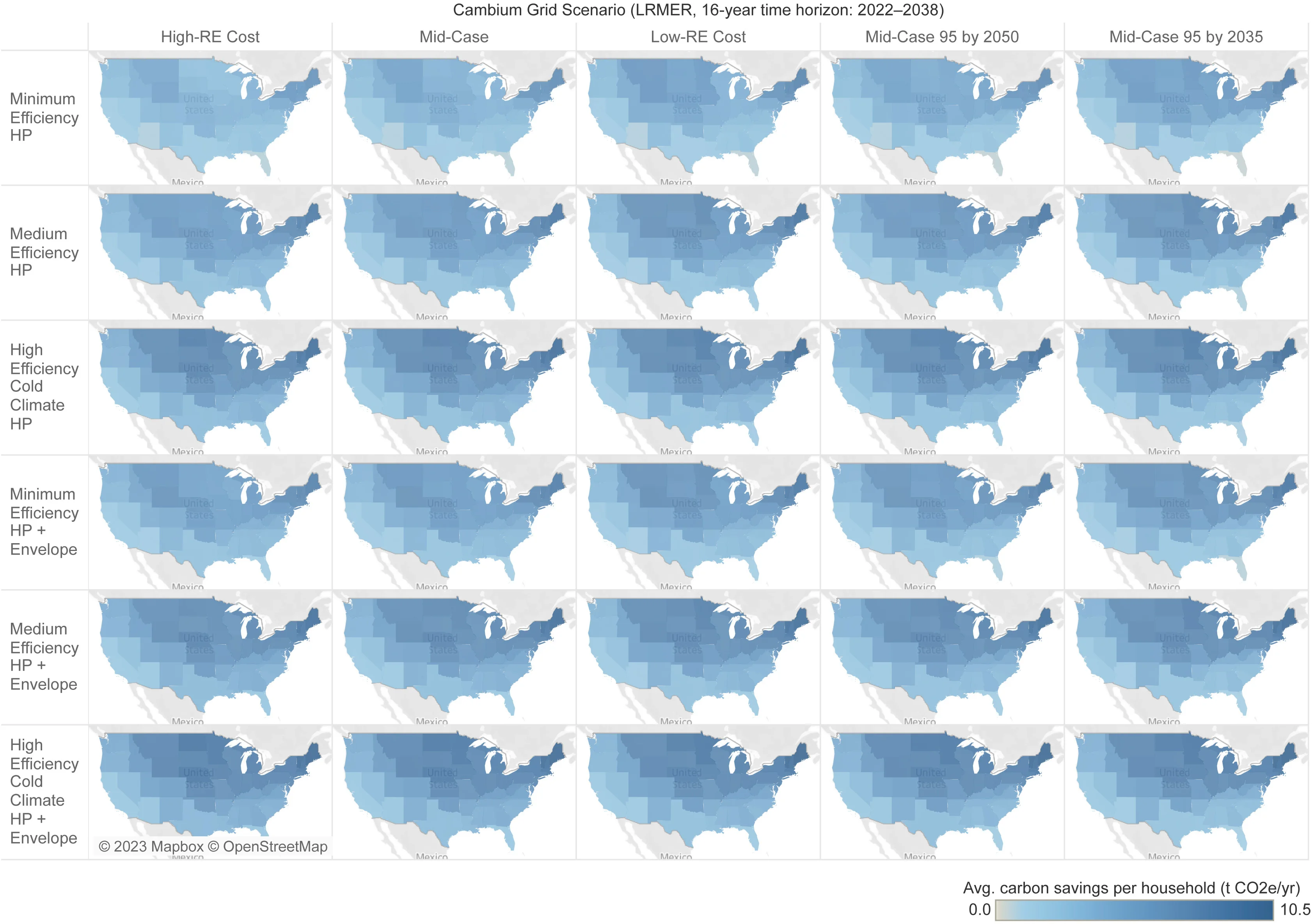 Open access visualization of Geo Map, GHG Savings, On-site Emissions, Indirect Emissions, Electricity Generation
