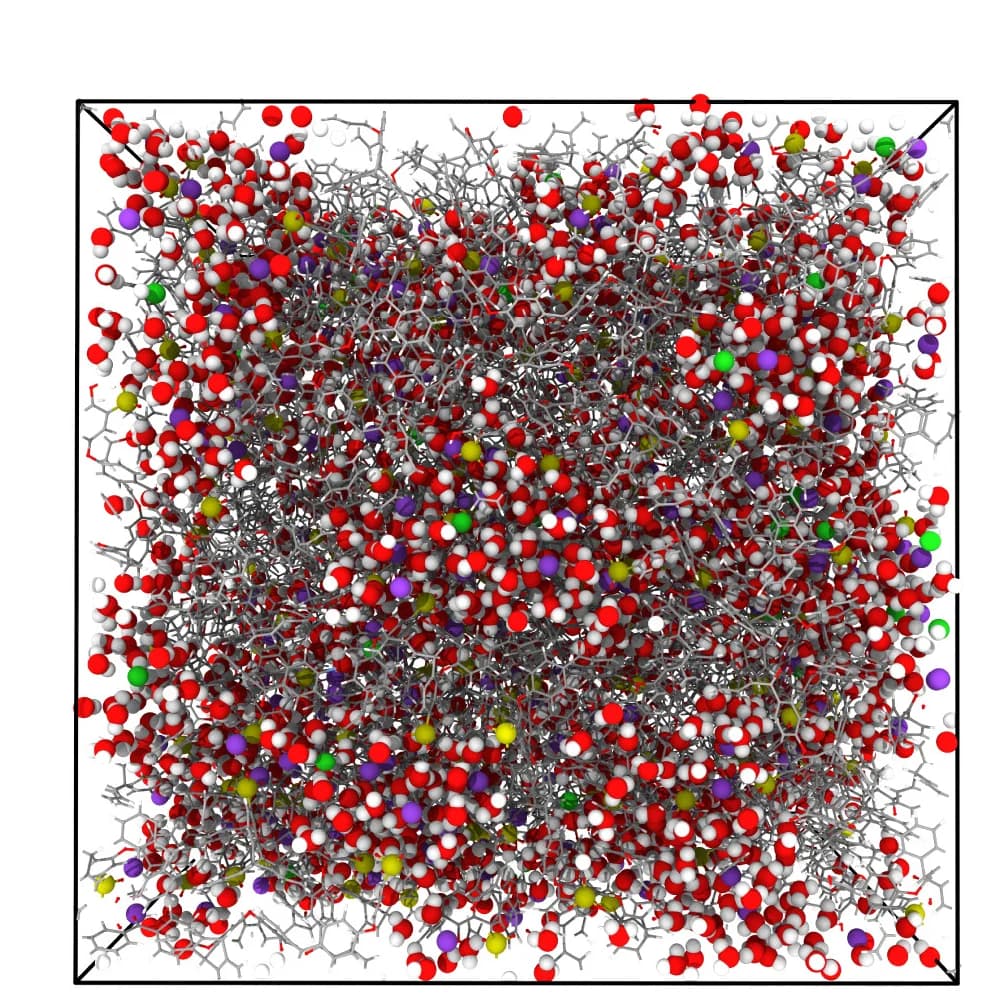 Open access visualization of Chemical Structure, Simulated Cell, sPEEK-Trip, Ion-Exchange Capacity, KCl Electrolyte