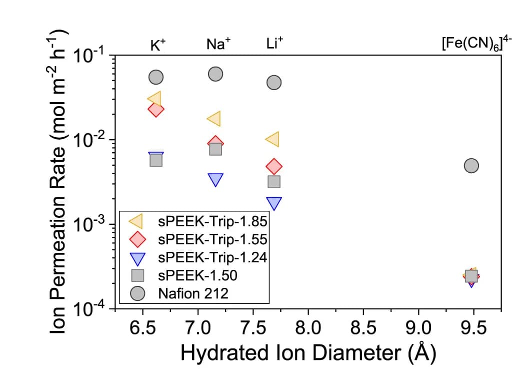 Open access visualization of Scatter Plot, Regression Plot, Ion Permeation Rate, Monovalent Cations, Ferrocyanide