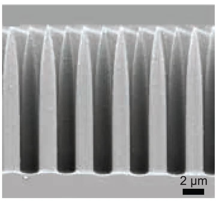 Open access visualization of Microscopy, Scanning Electron Microscopy, Tc/ZnPc/n+-p Si MW Cell, MW