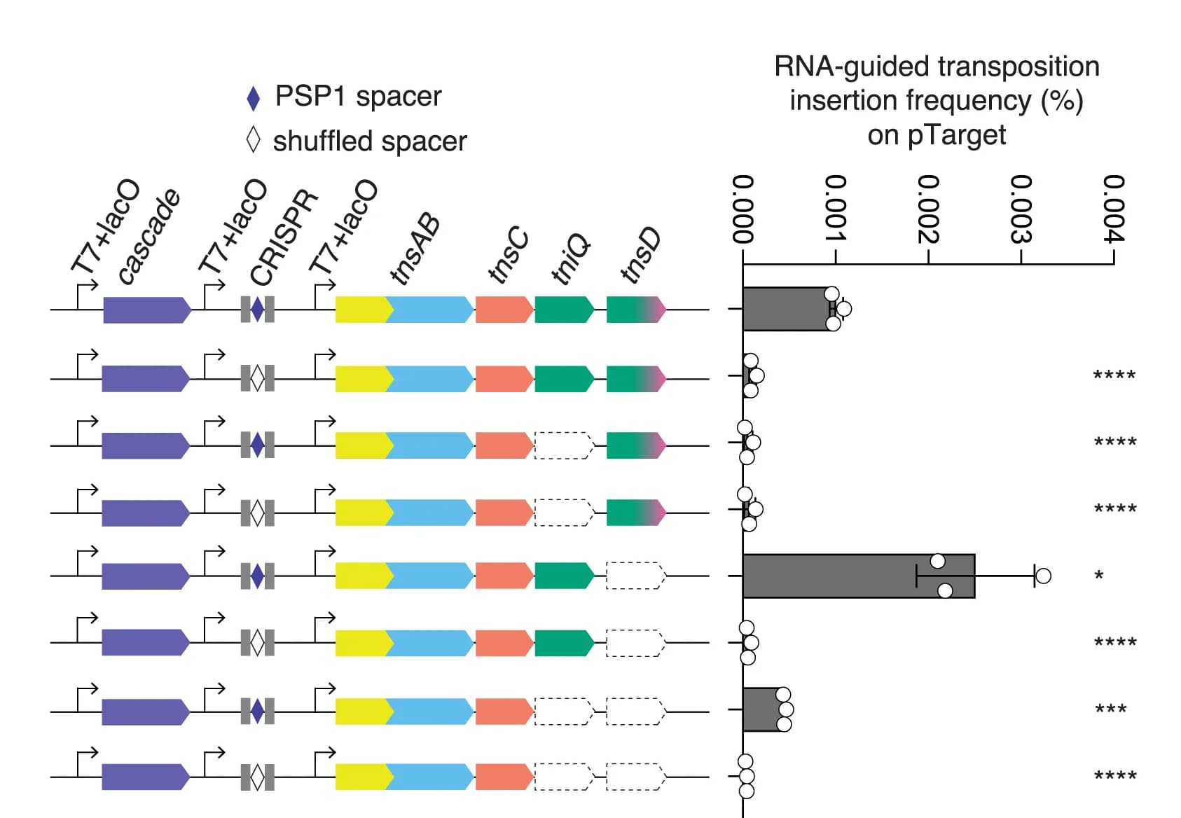 Open access visualization of Bar Plot, Error Bars, Workflow, RNA-guided Insertion, CyCAST