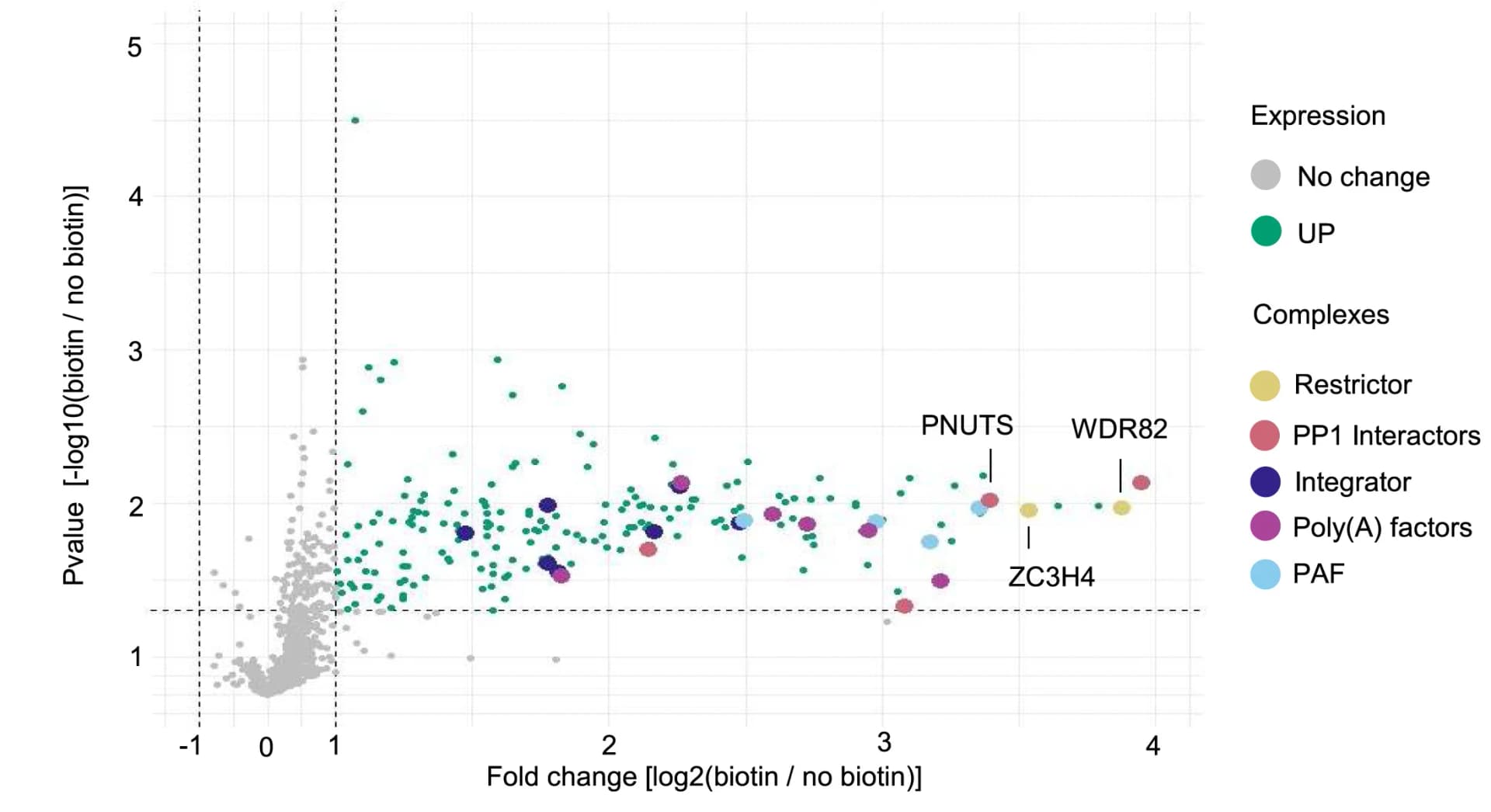 Open access visualization of Volcano Plot, Scatter Plot, TurboID, Mass Spectrometry, Streptavidin Precipitation