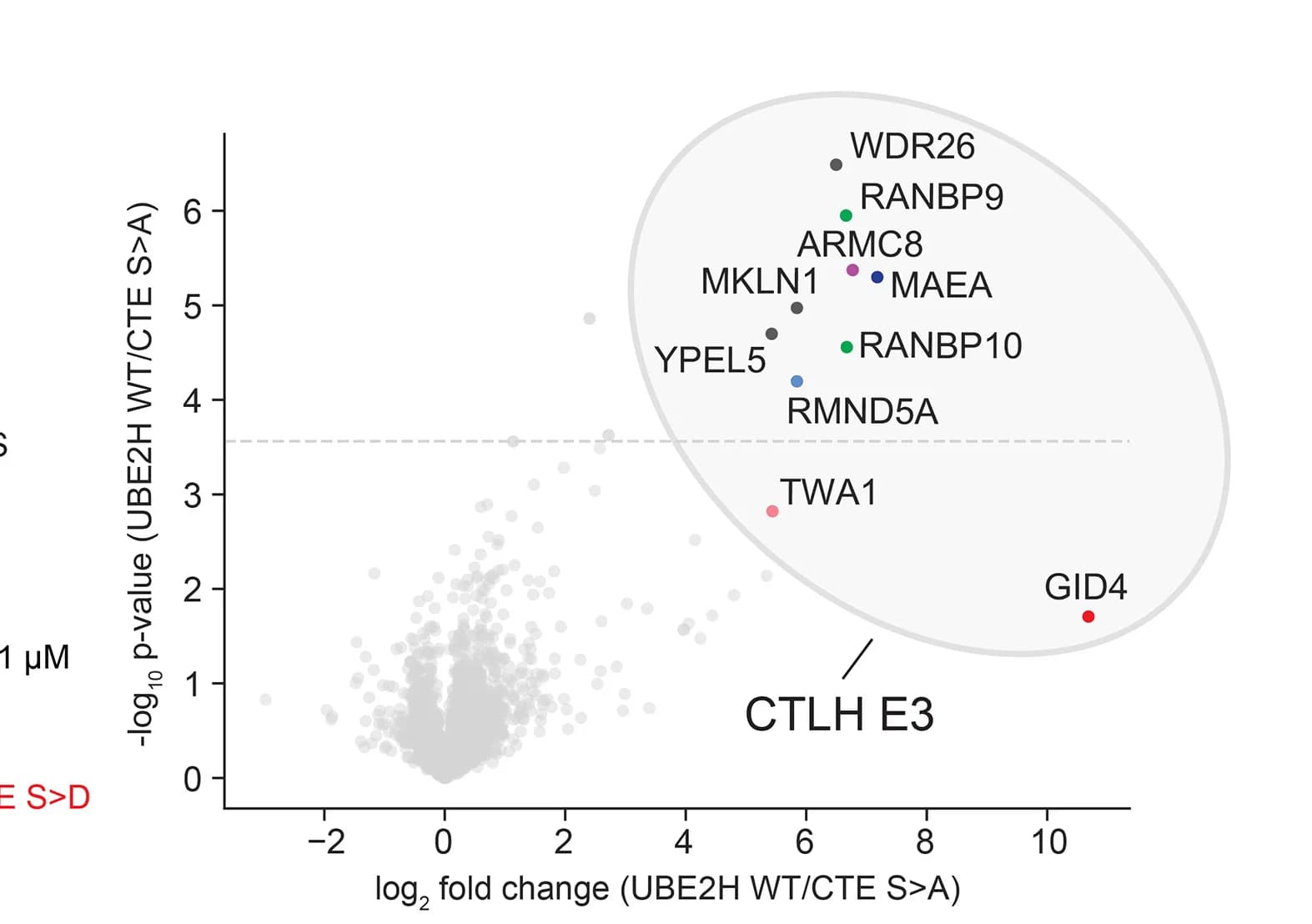 Open access visualization of Scatter Plot, Regression Plot, Mass Spectrometry, Immunoprecipitation, UBE2H