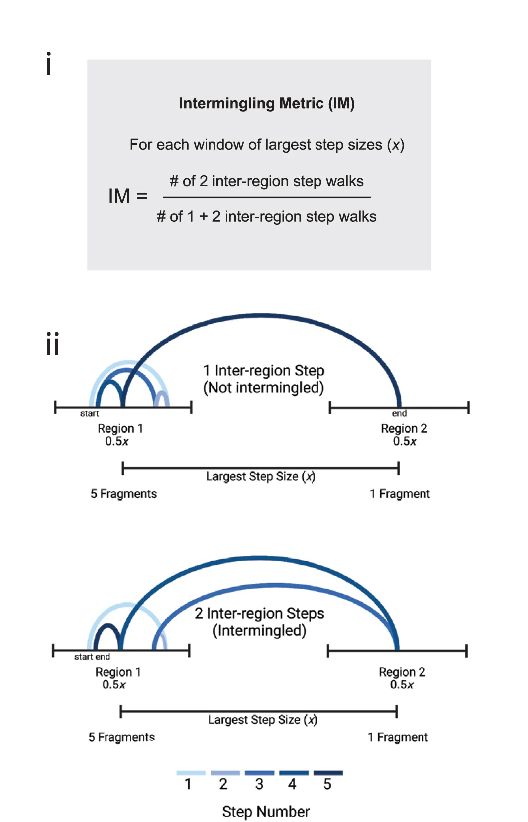 Open access visualization of Workflow, Illustration, IM Calculation, Intermingling, Entanglement