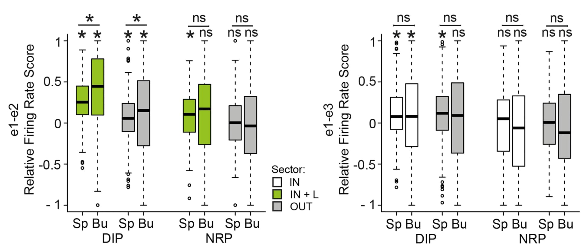 Open access visualization of Box Plot, Burst Rate, Single Spike Rate, Firing Mode, Exploration