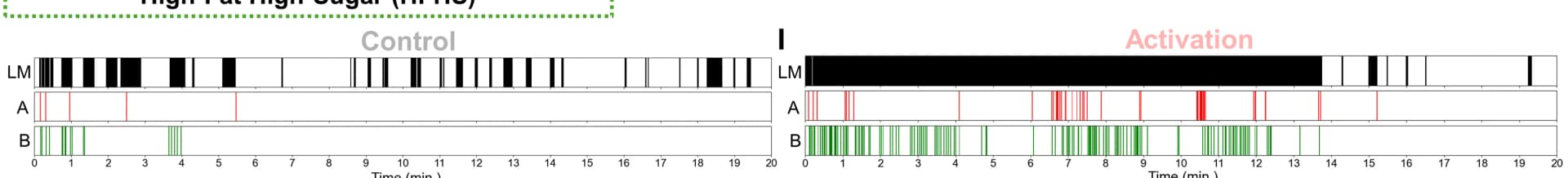 Open access visualization of Bar Plot, Behavior Temporal Dynamics Analysis, Control Treatment, Monkey, Raster Plot
