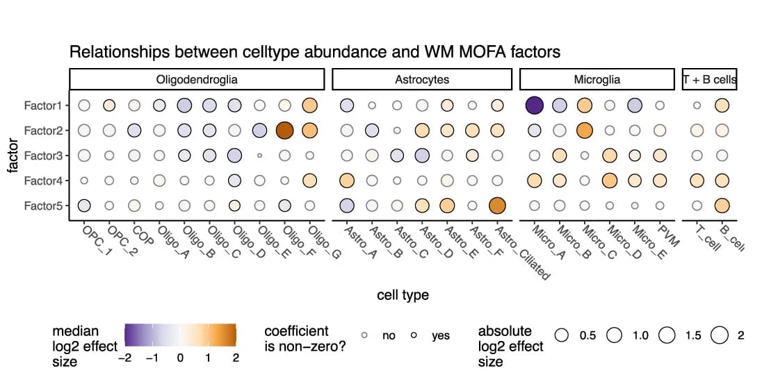 Open access visualization of Bubble Plot, Dot Plot, Cell Type Abundance, Glial Cells, Immune Cells