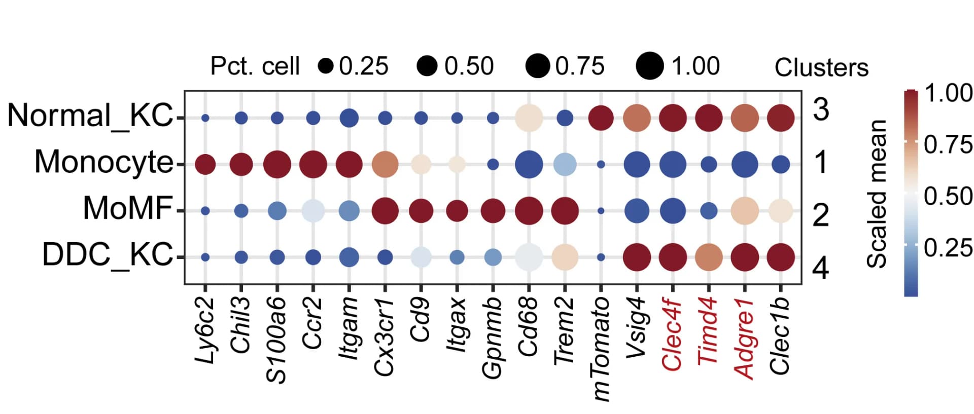 Open access visualization of Bubble Plot, Dot Plot, Gene Expression, Lineage-Specific Marker Genes, Subpopulations
