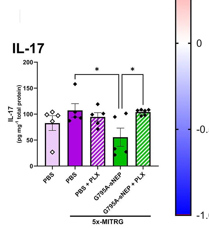 Open access visualization of Bar Plot, Error Bars, Scatter Plot, ELISA, IL-1beta
