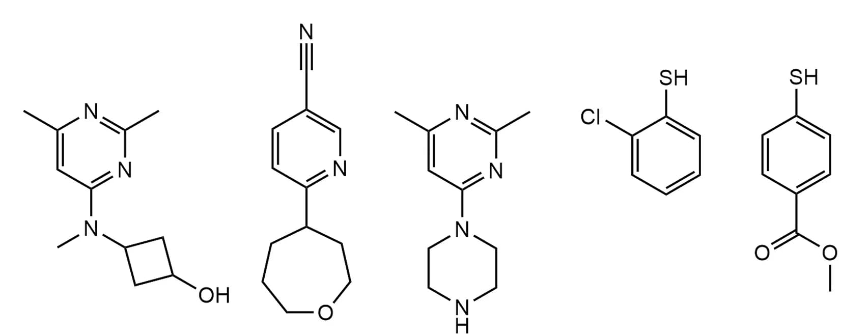 Open access visualization of Chemical Structure, Fragments, C505, Covalent Fragments, Binding