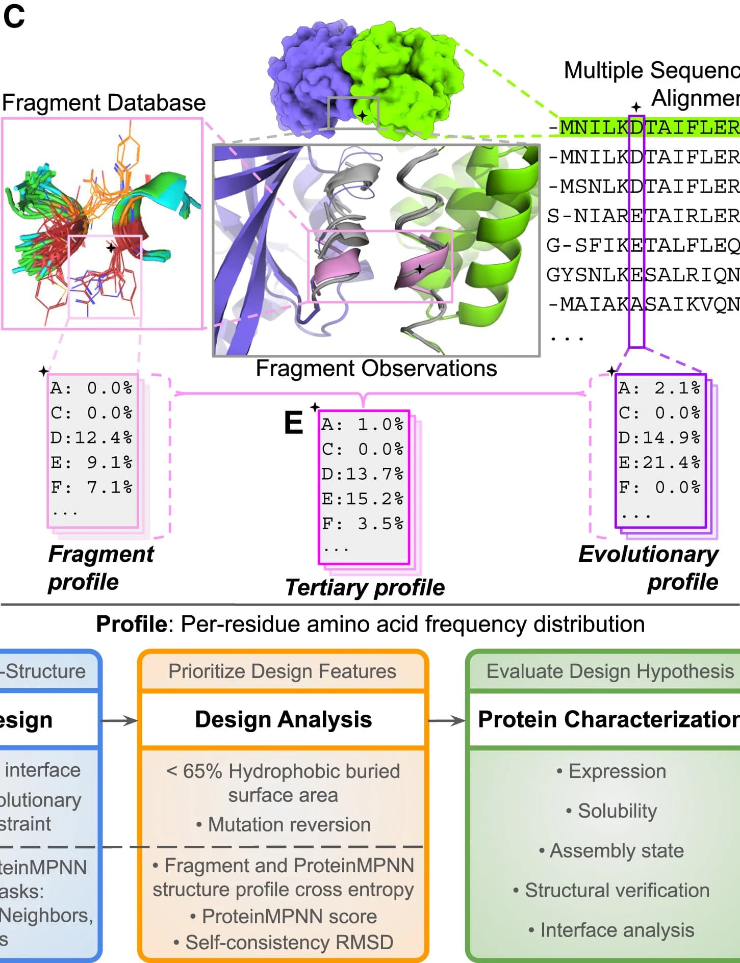 Open access visualization of Workflow, Protein Structure, Illustration, Table Image, Protein Sequence